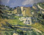 Paul Cezanne Masion en Provence-La vallee de Riaux pres de l'Estaque oil painting reproduction